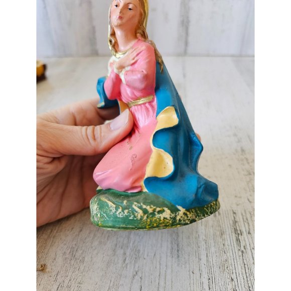 Vintage Italian Mary nativity Italy fontanini Village Xmas decor - Picture 7 of 8